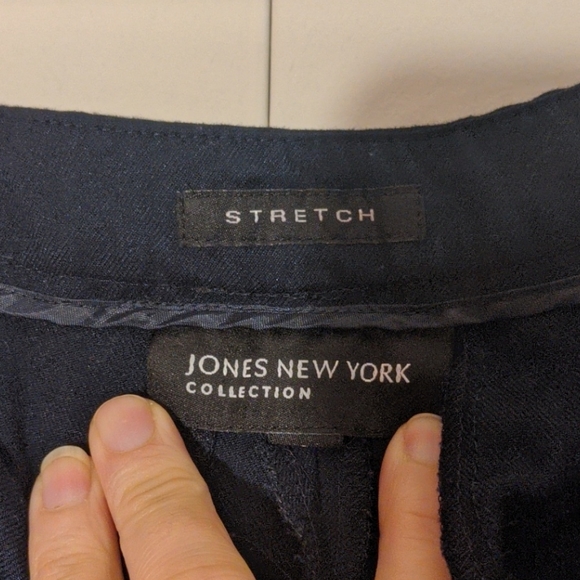 Navy Jones NY slacks, size 4 - Picture 3 of 6